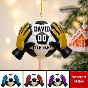 Personalized Goal Keeper Christmas Ornament Gift for Soccer Lover-2024 New Release