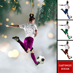 Personalized Soccer Player Christmas Ornament Gift for Soccer Lovers-2024 New Release