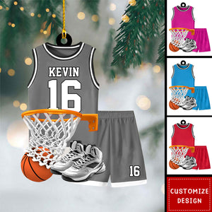 Personalized Basketball Christmas Ornament-Gift for  Basketball Players -2024 New Release