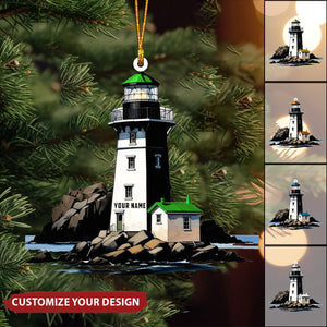 Personalized Lighthouse Christmas Ornament Coastal Lighthouse Ornament Gift - 2024 New Release