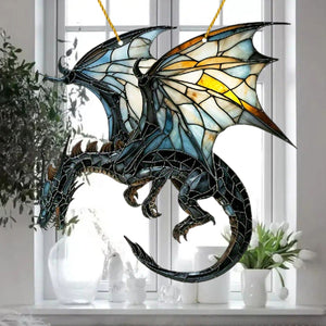 Gothic Dragon Personalized Window Hanging Suncatcher