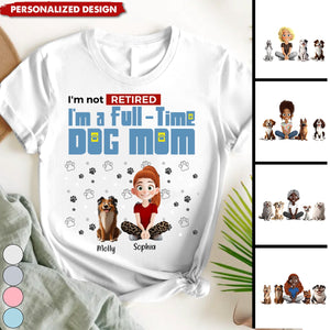 Full-time Dog Mom-Personalized T-Shirt