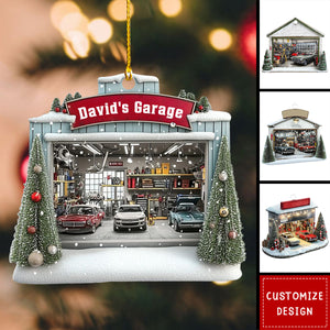 Personalized Car Garage Christmas Ornament-2024 New Release