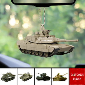 Personalized Tank Car Ornament Gift For Tank Lover