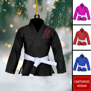 Personalized Jiu Jitsu Uniform Christmas Ornament-Gifts For Jiu Jitsu Lovers - 2024 New Release