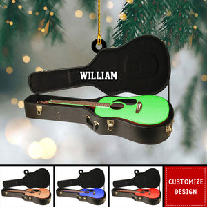 Personalized Guitar Christmas Ornament-Gift For Guitar Lover-2024 New Release