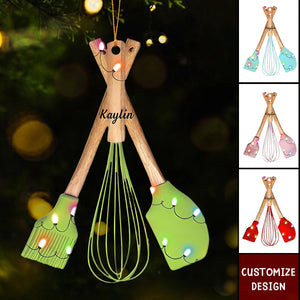 2024 New Release Personalized Kitchen Tool Christmas Ornament,Christmas Gift For Baking Lover