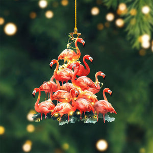 Flamingo Christmas Ornament-Gift for Animal Lover-2024 New Release