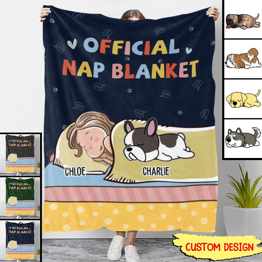 Official Nap Blanket - Personalized Custom Fleece Blanket