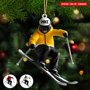 Personalized Skiing Ornament, Gifts For Skiing Lovers-2024 New Release