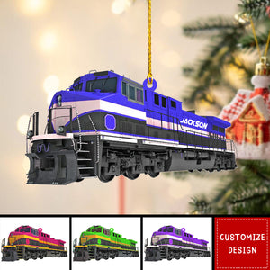 Personalized Train Christmas Ornament Gift For Railroader-2024 New Release