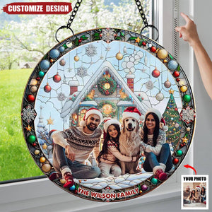 Personalized Photo Gifts For Family Suncatcher Ornament