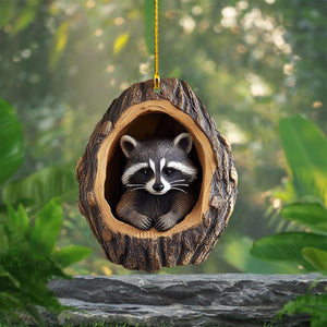 2024 New Release-Raccoon Christmas Ornament-Gift for Raccoon Lover