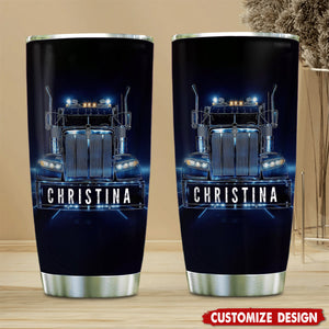 Personalized Trucker Tumbler - Gift For Trucker