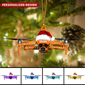 Personalized Drone Christmas Ornament-Gift For Drone Lover-2024 New Release