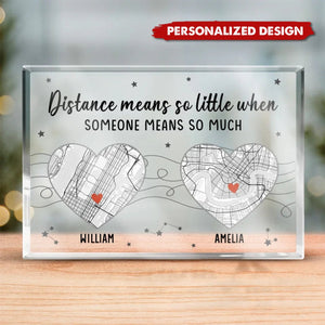 I Miss Your Face-Couple Personalized Map Plaque-Gift For Husband Wife,Anniversary