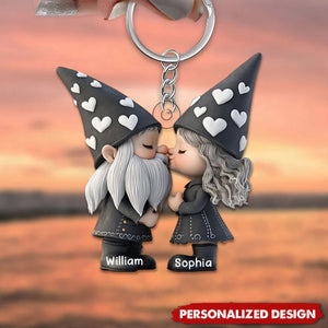 Dwarf Couple-Personalized Keychain, Anniversary Gift For Couple