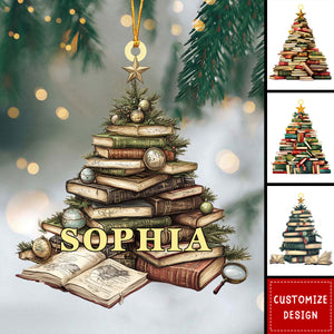 Personalized Book Acrylic Ornament - Gift For Reading Lovers - 2024 New Release