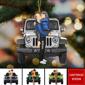 2024 New Release - Personalized Off-Road Car Couple Christmas Acrylic Ornament