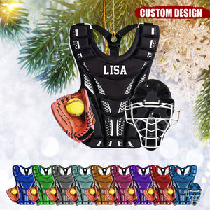 Personalized Softball Uniform Christmas Ornament Gift For Softball Lovers - 2024 New Release