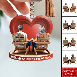 Together Since Couple-Personalized Keychain-Gift For Couple