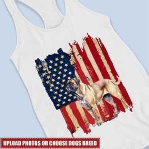 Personalized dog flag printed Tank Top gift for dog lovers