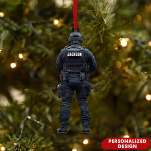 Personalized Police Ornament-Gift for Dad,Husband-2024 New Release