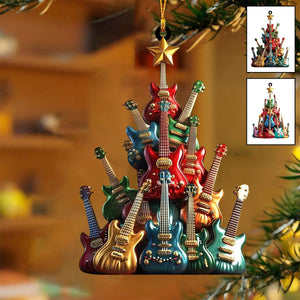 Guitar Christmas Tree Ornament-Gift For Guitar Lovers-2024 New Release