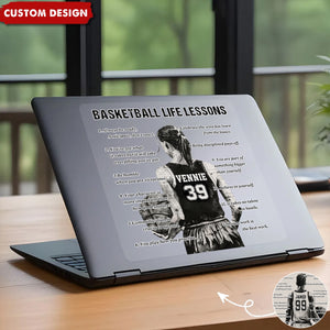 Personalized Basketball Life Lessons Decal - Gift For Basketball Lovers