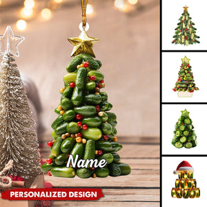 Personalized Pickle Christmas Ornament-Gift For Pickle Lover-2024 New Release