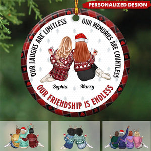 2024 New Release Our Friendship Is Endless - Personalized Friends Ornament-Gift For Bestie Or Friends