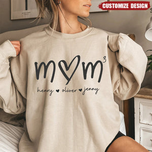 Custom Mama Grandma with Kids Name Personalized Sweatshirt