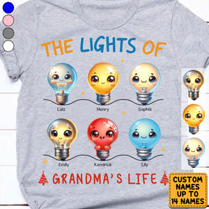 Personalized Gift For Grandma The Lights of life Shirt