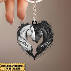 Personalized Horse Acrylic Keychain- Gift For Horse Lover