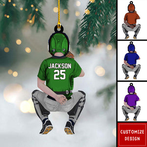 Kid Baseball Personalized Ornament - Gift For Baseball Lovers- 2024 New Release