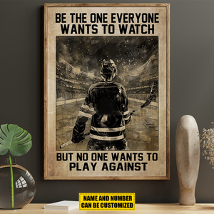 Personalized Hockey Motivation Poster- Gift For Hockey Lover