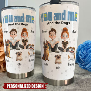 You And Me For Pet Parents-Personalized Tumbler Cup