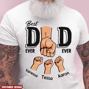 Best Dad Ever Ever - Family Personalized Unisex T-shirt