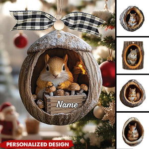 Personalized Squirrel Ornament-Gift For Squirrel Lover-2024 New Release