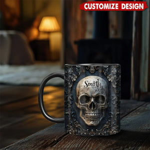 Awesome Retro Skull – Personalized Skull Mug