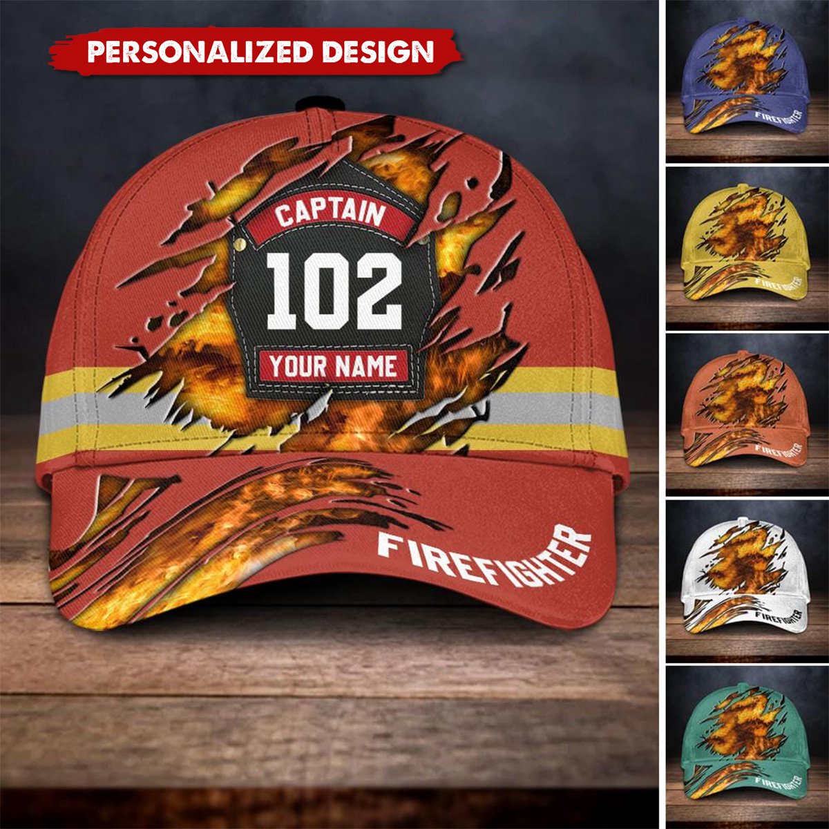 Fireman-Personalized Firefighter’s Cap