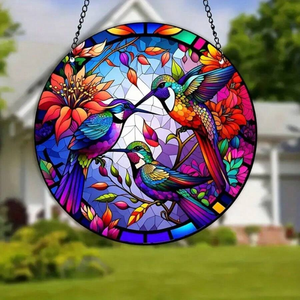 Hummingbird Suncatcher Ornament Window Decor