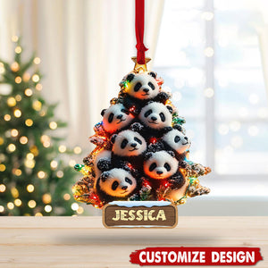 2024 New Release-Personalized Panda Christmas Ornament-Gift for Panda Lover