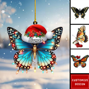 Personalized Butterfly Christmas Ornament-Gift for Butterfly Lover-2024 New Release