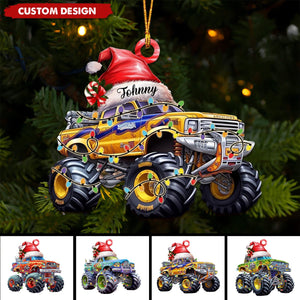 Personalized Monster Truck Ornament, Gift for Truck Lovers-2024 New Release