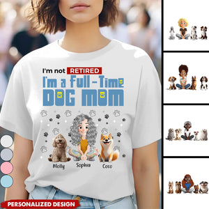 Full-time Dog Mom-Personalized T-Shirt