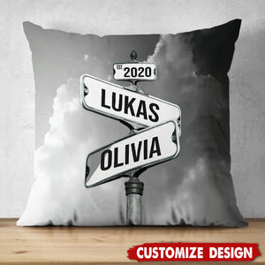 Couple Date Of Love Personalized Pillow - Gift For Couple