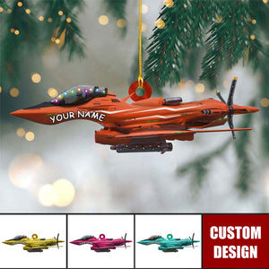 Airplane Personalized Christmas Ornament - 2024 New Release