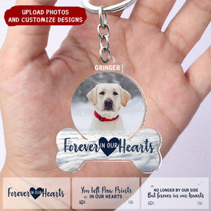 Forever In My Heart - Personalized Custom Shaped Acrylic Keychain