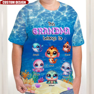 Gift For Grandma This Grandma Belongs To All-over 3D T-Shirt